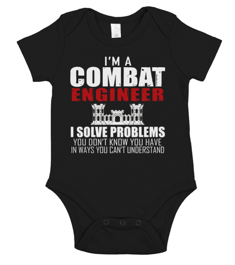 Combat Engineer Sapper - Solve Problems T Shirt Short Sleeve Baby One-Piece