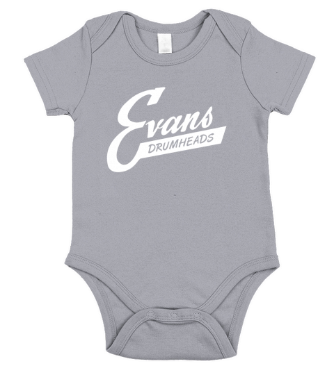 EVANS VINTAGE DRUM HEADS Short Sleeve Baby One-Piece