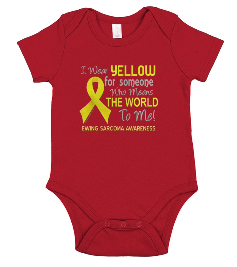 Ewing Sarcoma T-Shirt For Someone Who Means The World To Me Short Sleeve Baby One-Piece