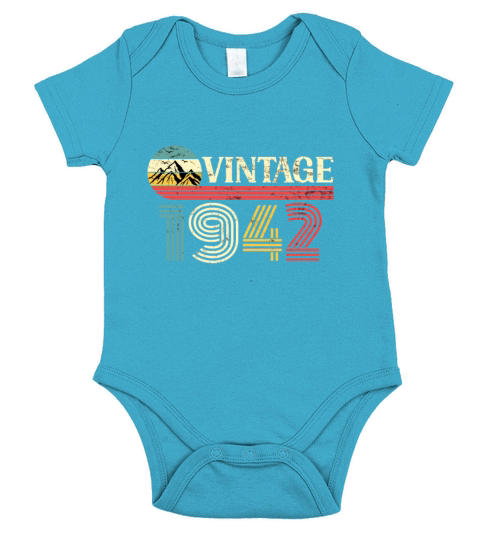 Funny Birthday Born in 1942 Limited Edition Short Sleeve Baby One-Piece