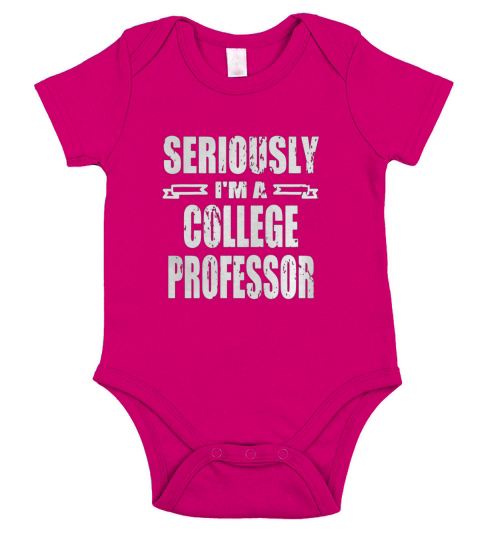 Funny Professor T-Shirts Short Sleeve Baby One-Piece