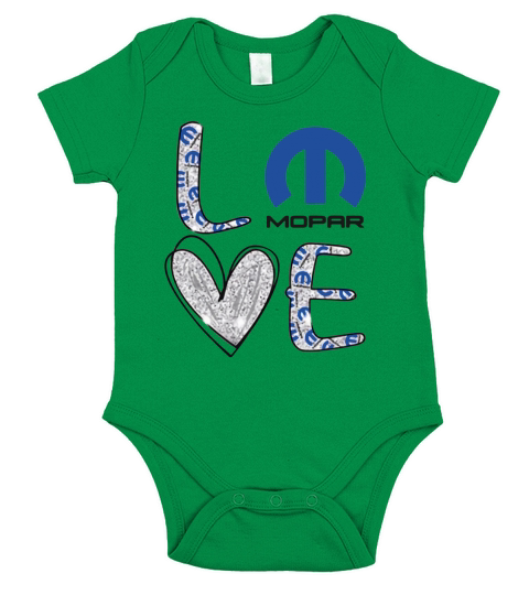 Glitter Love Mopar logo shirt - Ladies Flowy Tank Short Sleeve Baby One-Piece