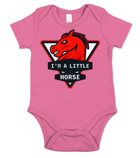 I m A Little Horse Short Sleeve Baby One-Piece