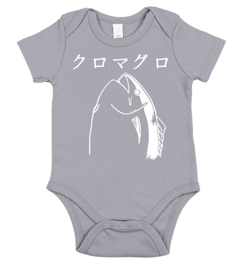 Japanese Tuna Fish Harajuku Vaporwave Shirt Short Sleeve Baby One-Piece