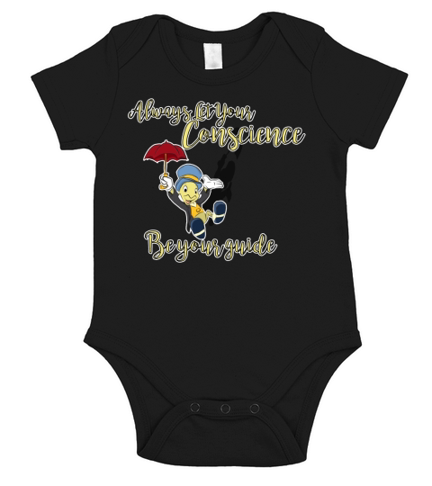 Jiminy Cricket T-Shirt Short Sleeve Baby One-Piece