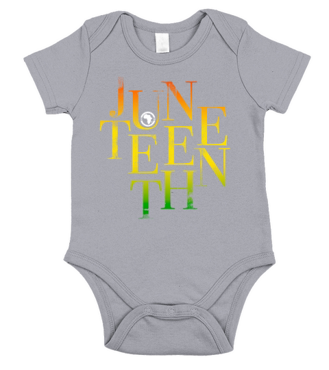 Juneteenth Letters Black History June 19 Vintage Short Sleeve Baby One-Piece