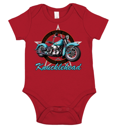 Knucklehead motorcycle Short Sleeve Baby One-Piece