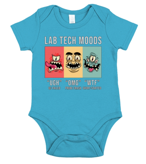 Lab Tech Moods Laboratory Science Technician Gift Short Sleeve Baby One-Piece