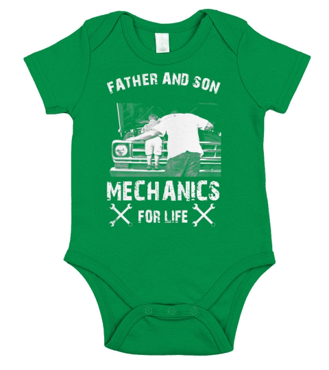Mechanics For Life Father &amp;amp; Son Short Sleeve Baby One-Piece