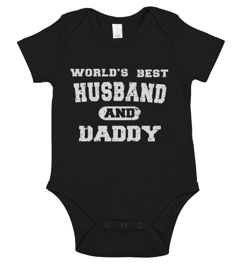 Mens Father Day World Best Husband And Daddy Short Sleeve Baby One-Piece