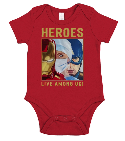 Nurse Heroes Live Among Us Short Sleeve Baby One-Piece
