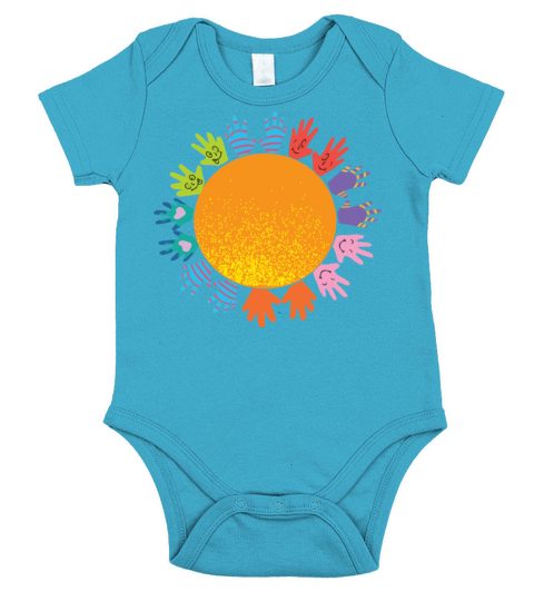 orange day Short Sleeve Baby One-Piece