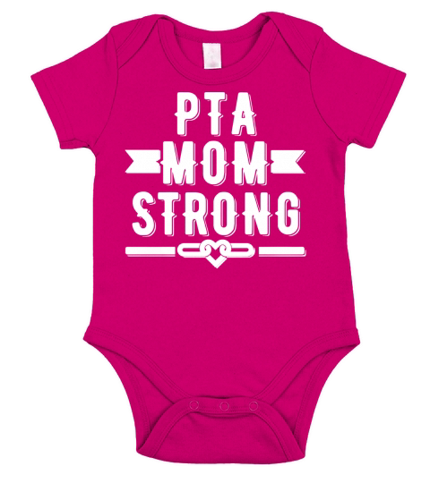 PTA Mom Strong T shirt  Womens T Shirt Short Sleeve Baby One-Piece