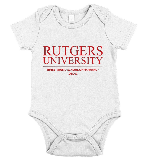 RUTGERS ERNEST MARIO SCHOOL OF PHARMACY CLASS OF 2024 Short Sleeve Baby One-Piece