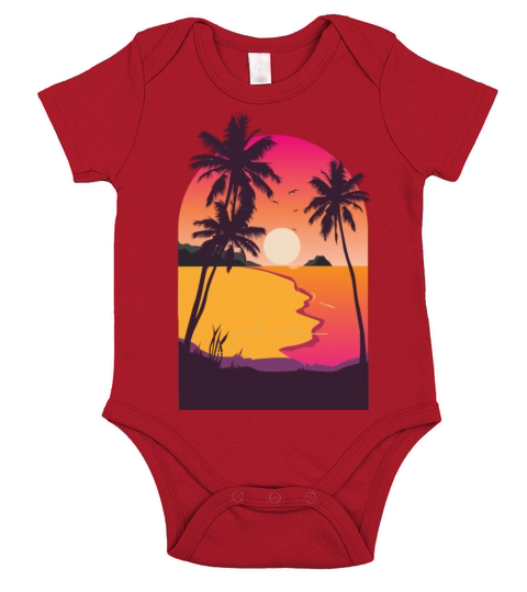 Summer is Calling - Beach vibes Short Sleeve Baby One-Piece