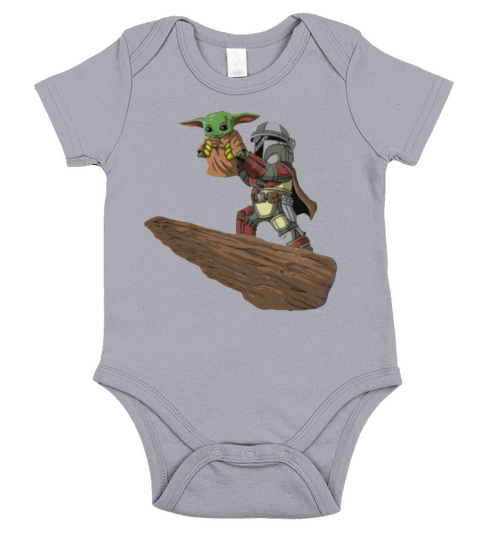 The Mandalorian Boba Fett Baby Yoda Short Sleeve Baby One-Piece