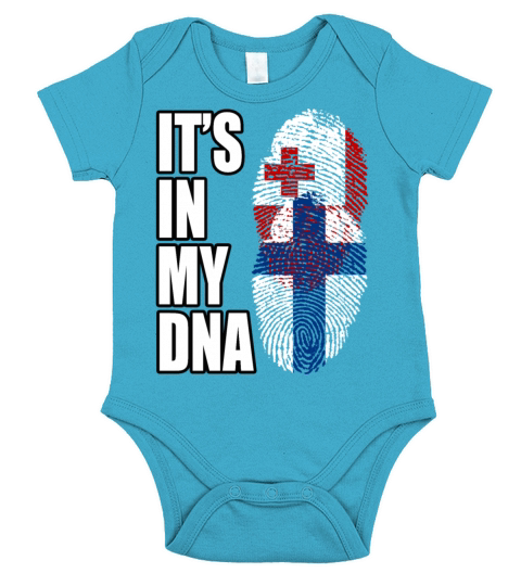 Tongan And Finland Mix Heritage DNA Flag Short Sleeve Baby One-Piece