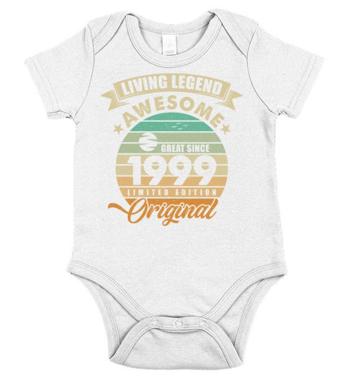 Vintaga 1999 Birthday Short Sleeve Baby One-Piece