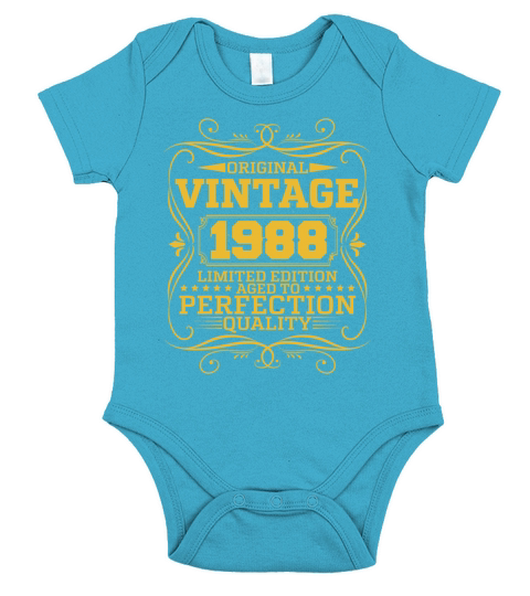 Vintage 1988 Original Limited Edition Short Sleeve Baby One-Piece