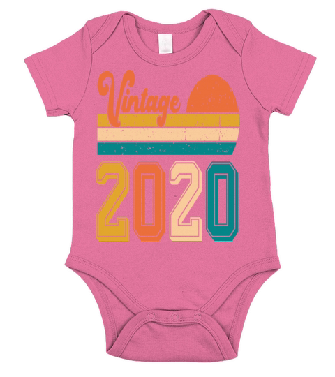 Vintage 2020 birthday gift Short Sleeve Baby One-Piece