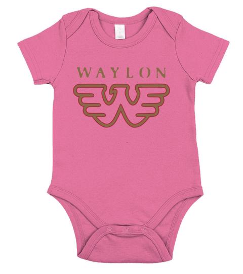 Waylon Jennings Flying W Logo t-shirt Short Sleeve Baby One-Piece