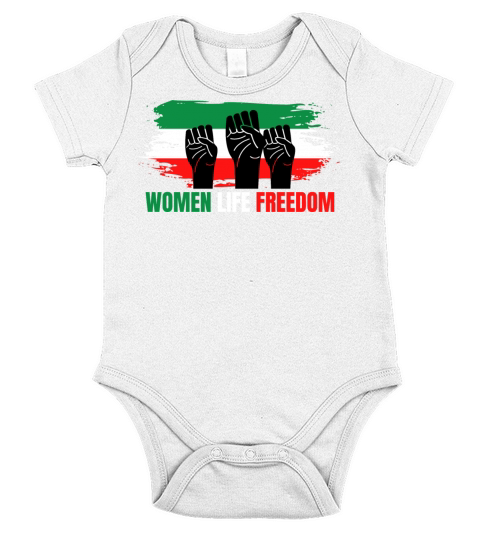 women life freedom Short Sleeve Baby One-Piece