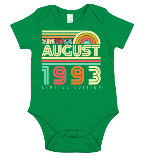 Year Of Construction August 1993 Short Sleeve Baby One-Piece