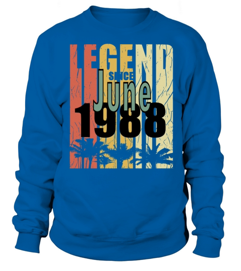 1988 vintage born in June gift Sweatshirt Unisex