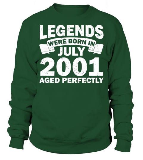 21st birthday July vintage 2001 gift idea Sweatshirt Unisex