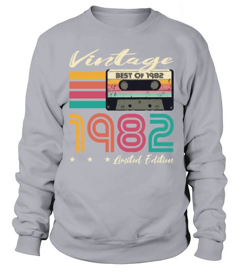 40th birthday vintage 1982 limited edition Sweatshirt Unisex