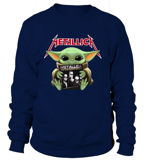 Baby Yoda hug Metallica Sweatshirt Unisex