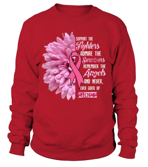 Breast Cancer Support The Fighters Gift For Her Sweatshirt Unisex