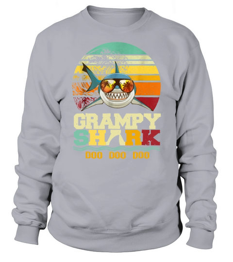 Retro Vintage Grampy Shark T Shirt Doo Doo Doo Sweatshirt Unisex