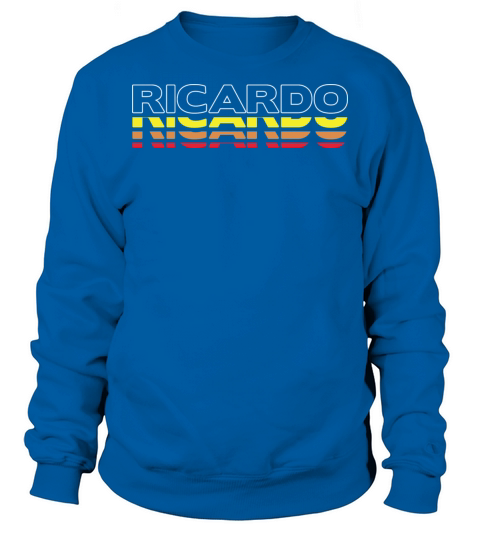 Ricardo First Name Funny Vintage Sunset Ricardo Sweatshirt Unisex