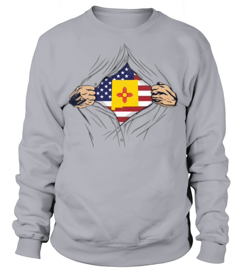 Rip Reveal America State Flag New Mexico Sweatshirt Unisex