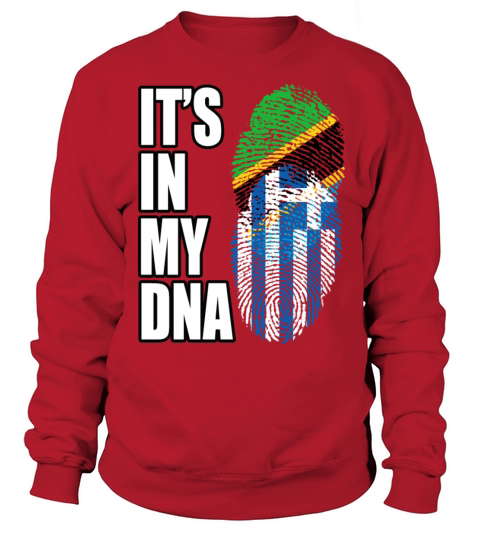 Tanzanian And Greek Vintage Heritage DNA Flag Sweatshirt Unisex