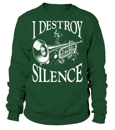 Trumpet Player Vintage I Destroy Sweatshirt Unisex