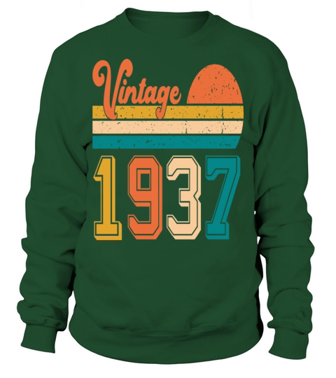Vintage 1937 birthday gift Sweatshirt Unisex