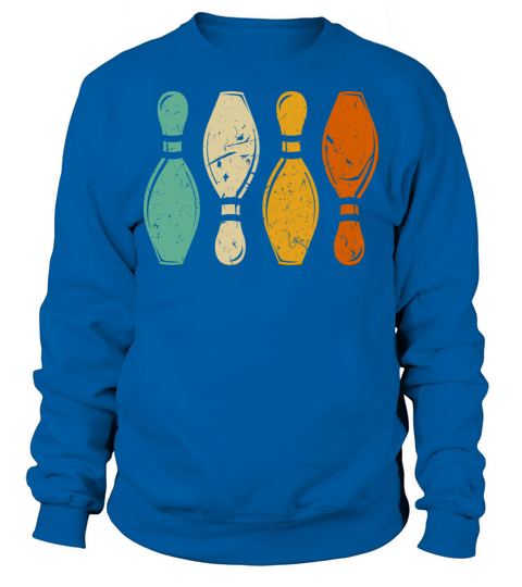 Vintage Bowling Pins Retro Bowler Sweatshirt Unisex