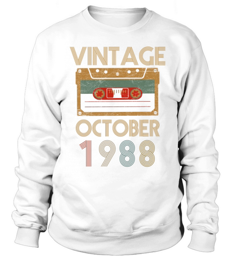 Vintage october 1988 Sweatshirt Unisex