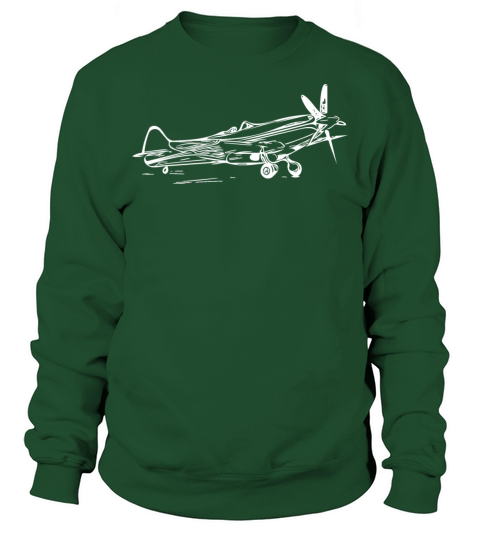 Vintage Popeller Flieger Airplane Sweatshirt Unisex