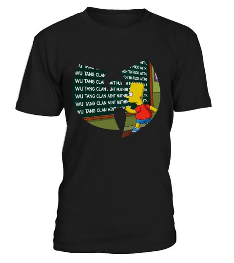 Bart Simpsons writing Wu Tang Clan shirt T-Shirt Unisex