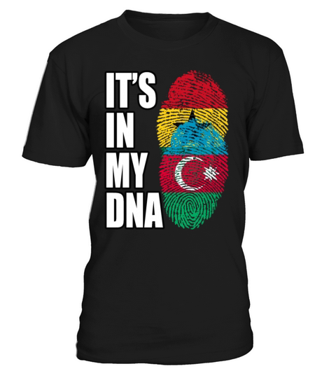 Ghanaian And Azerbaijani Mix Heritage DNA Flag T-Shirt Unisex
