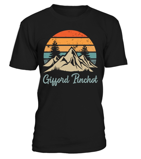Gifford Pinchot Retro Vintage Mountain Sunset Outd T-Shirt Unisex