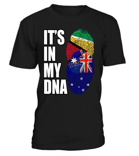 Guyanese And Australian Mix Heritage DNA Flag T-Shirt Unisex