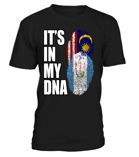 Malaysian And Guatemalan Mix Heritage DNA Flag T-Shirt Unisex