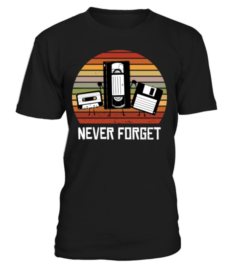 Never Forget Funny Vintage Cassette Tape T-Shirt Unisex