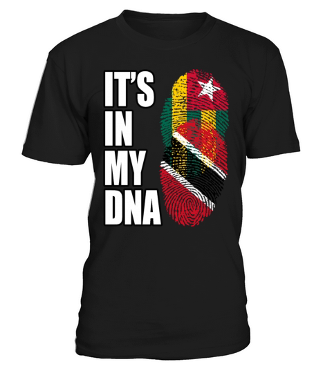 Togolese And Trinidad Tobago Mix Heritage DNA Flag T-Shirt Unisex