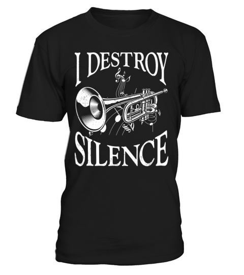 Trumpet Player Vintage I Destroy T-Shirt Unisex