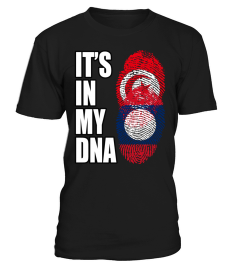 Tunisian And Laotian Mix Heritage DNA Flag T-Shirt Unisex